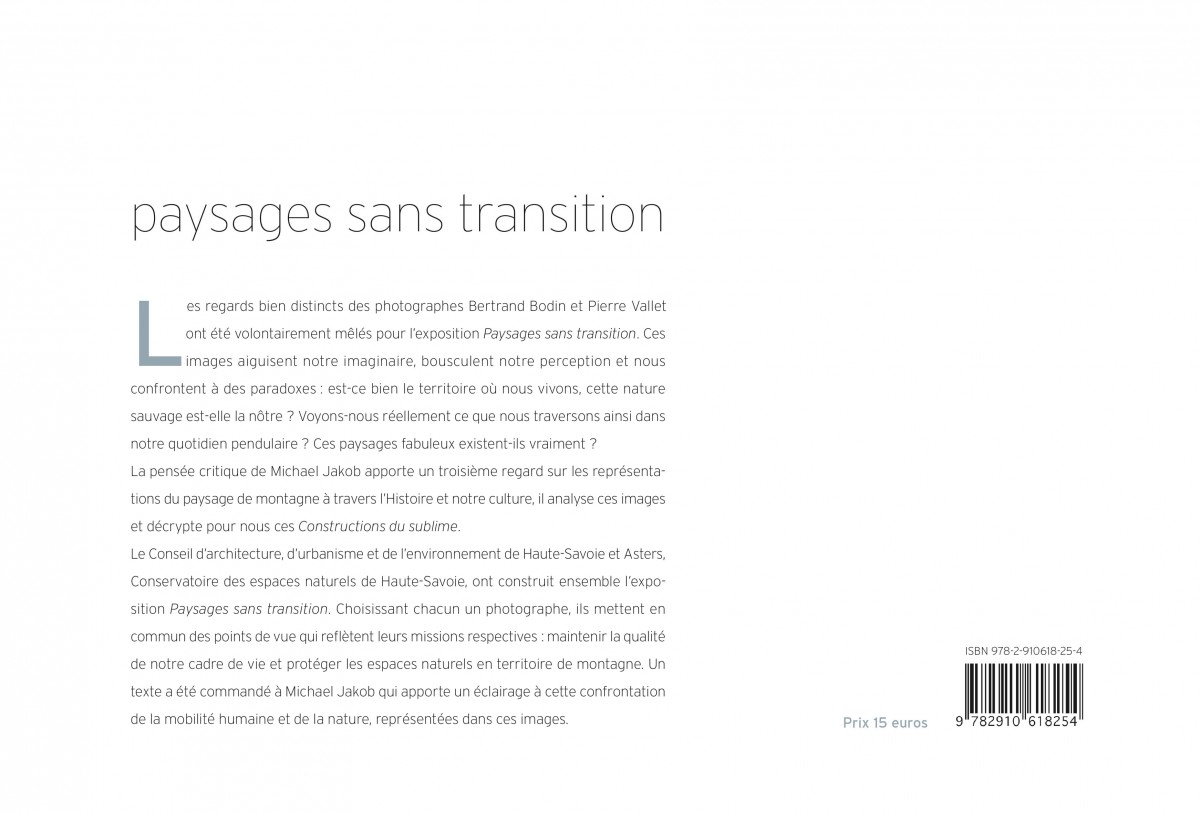 Verso Catalogue Paysage sans transition