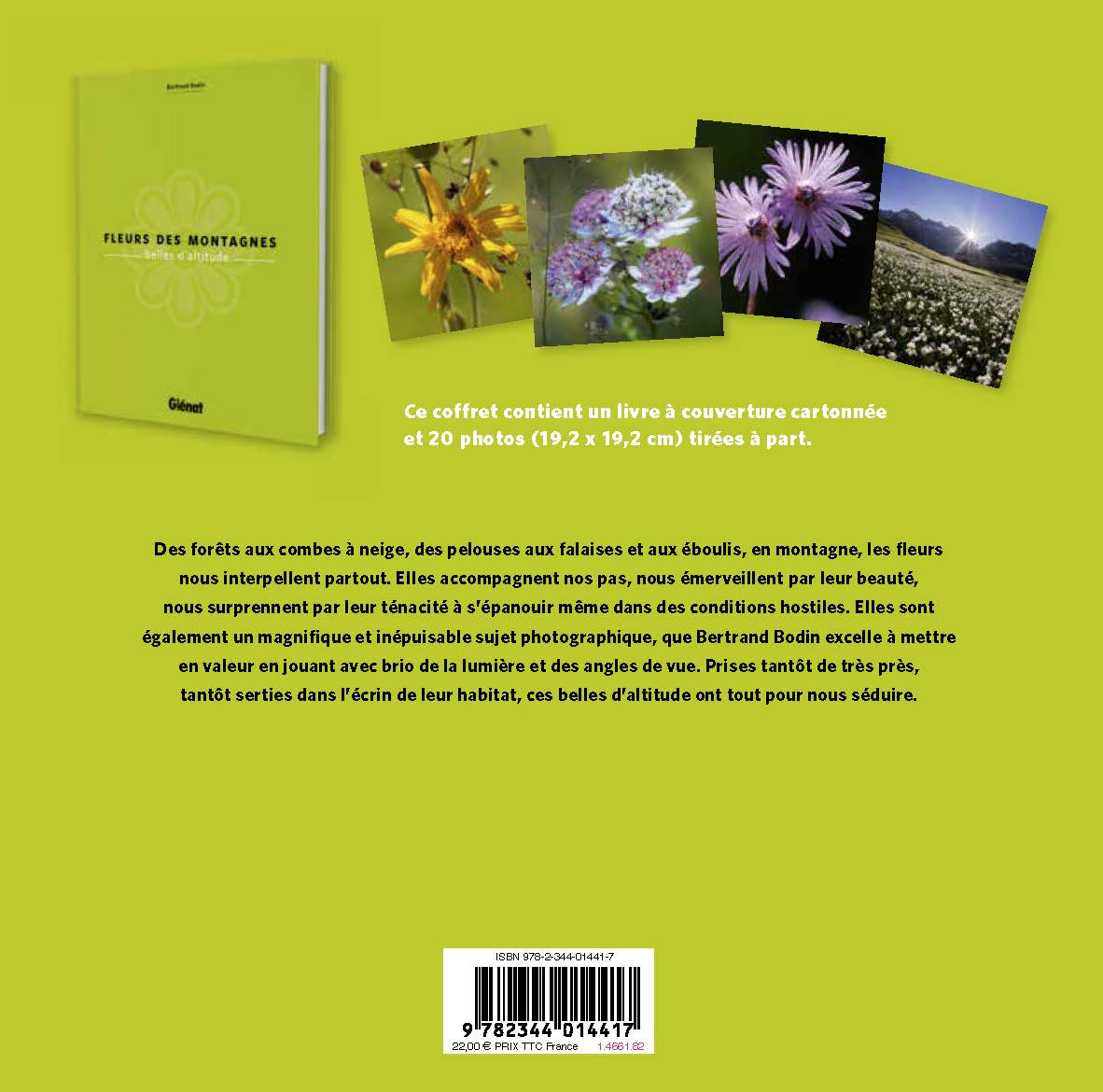 Fleurs des montagnes : Belles d'altitude verso