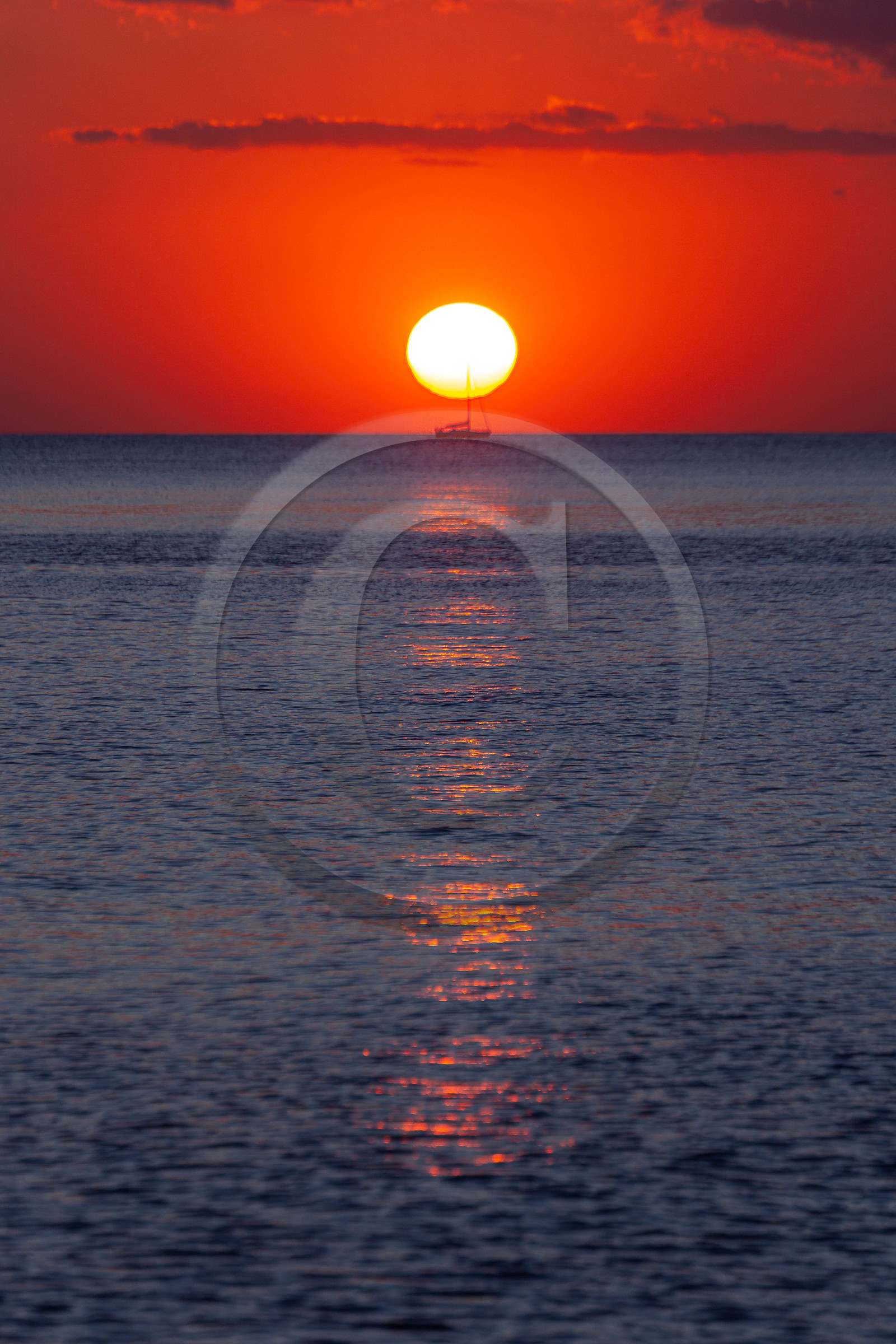 Coucher de soleil sur Bonifacio