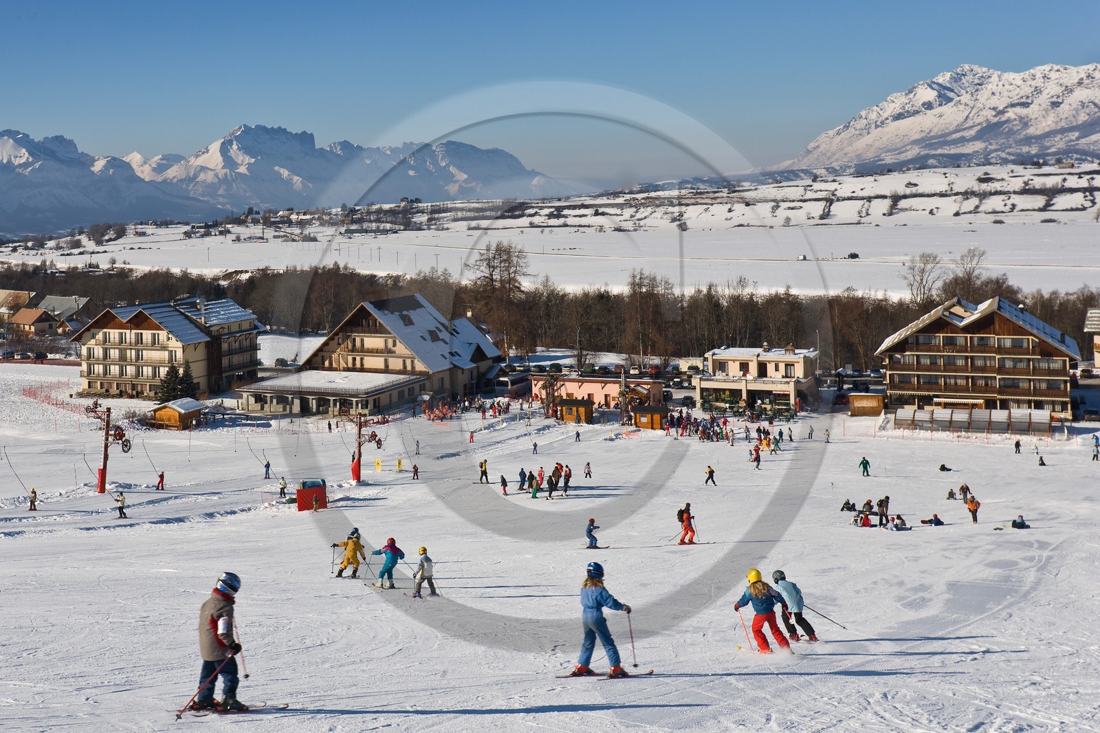 Ancelle, le front de neige Pré Joubert