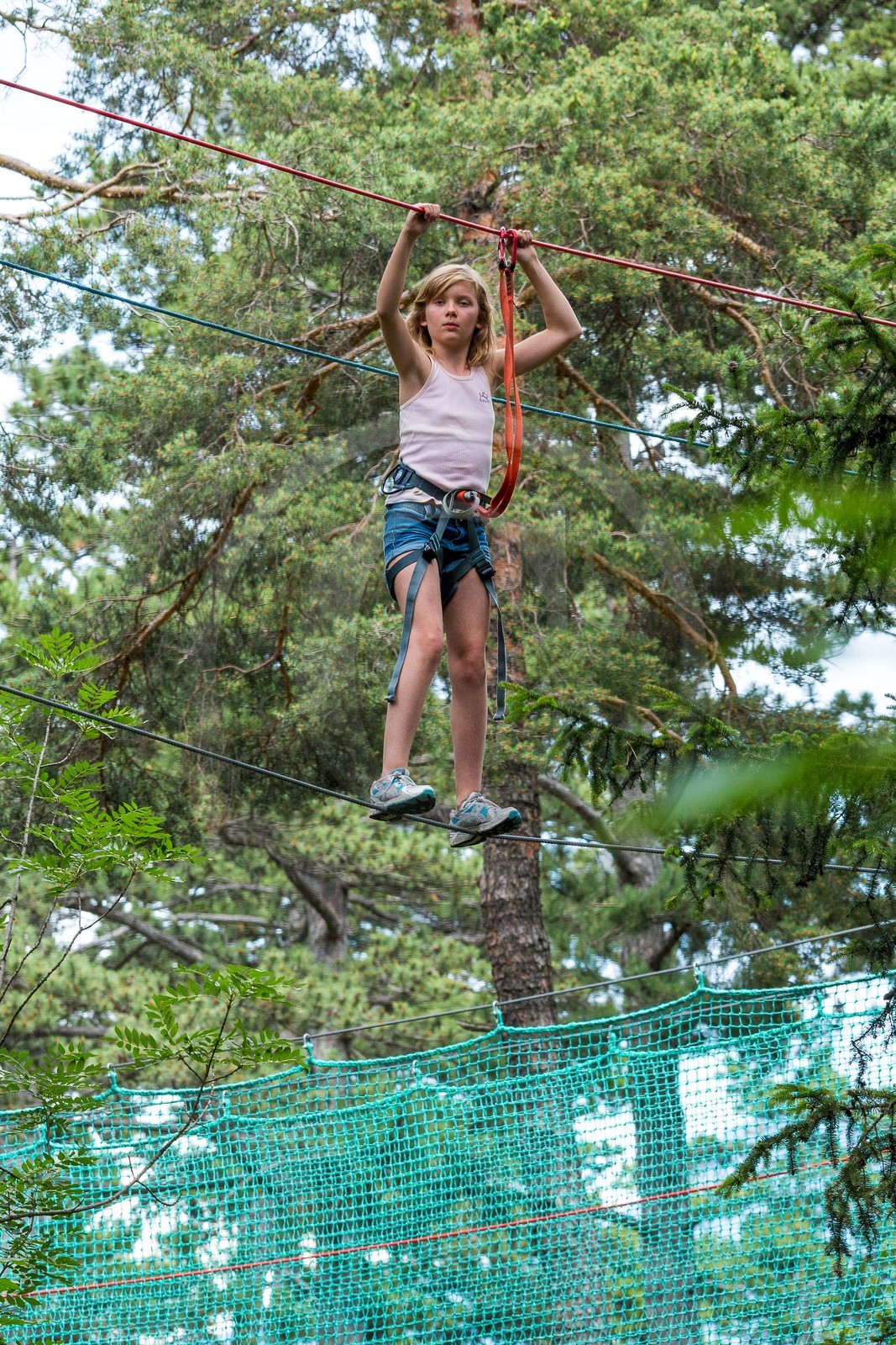Barcelonnette, Jungle Park, parc aventure, parcours acrobranche, grimper dans les arbres
