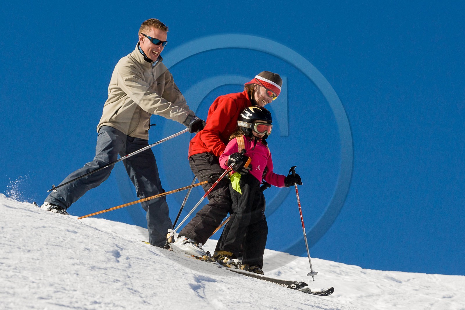 Ski piste famille
