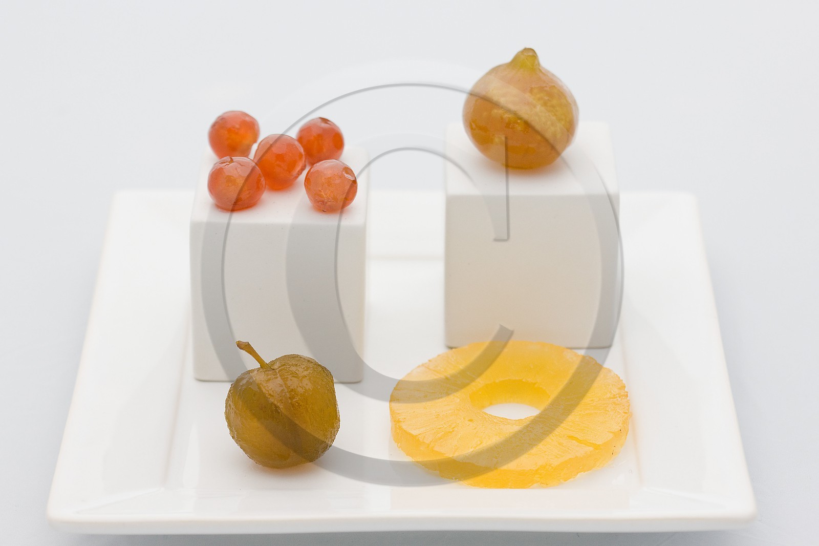 Confiserie Saint Denis, Cerise, Figue, Ananas, Prune confits