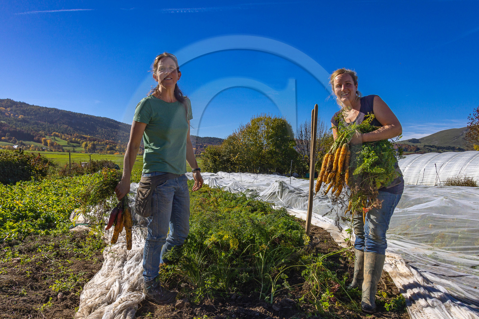 LéguMontagne, Sylvie Jaussaud et  Bertille Gieu, Maraîchères bio