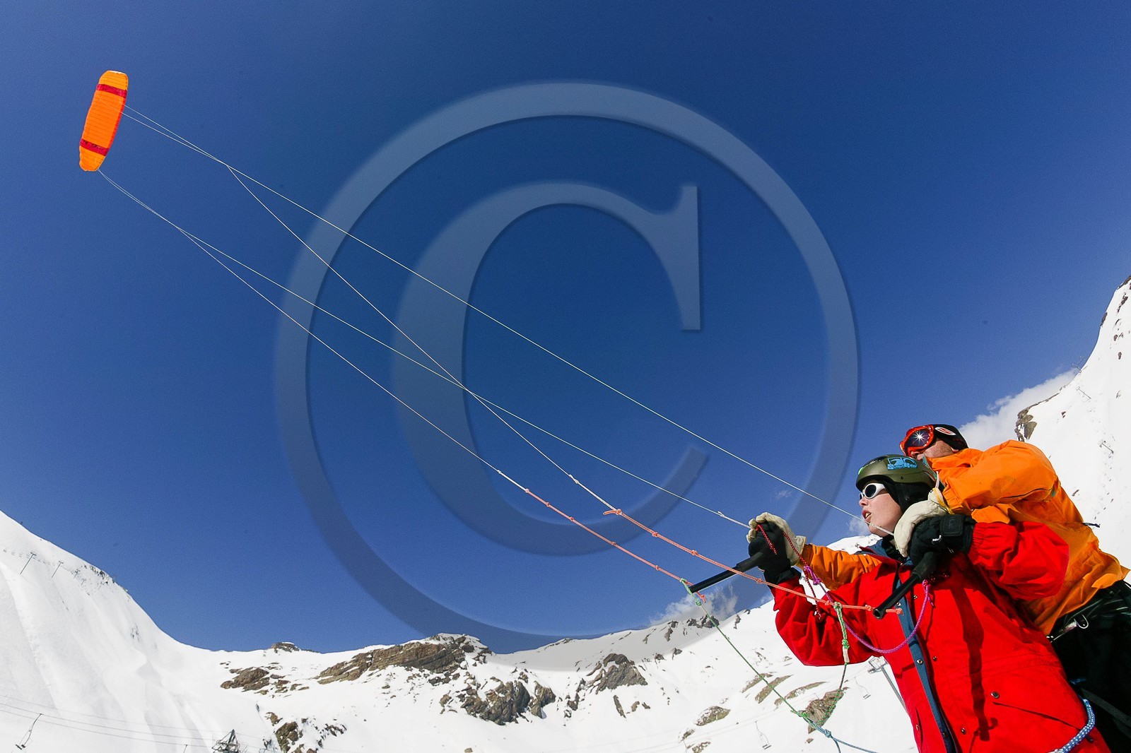 initiation au Snowkite