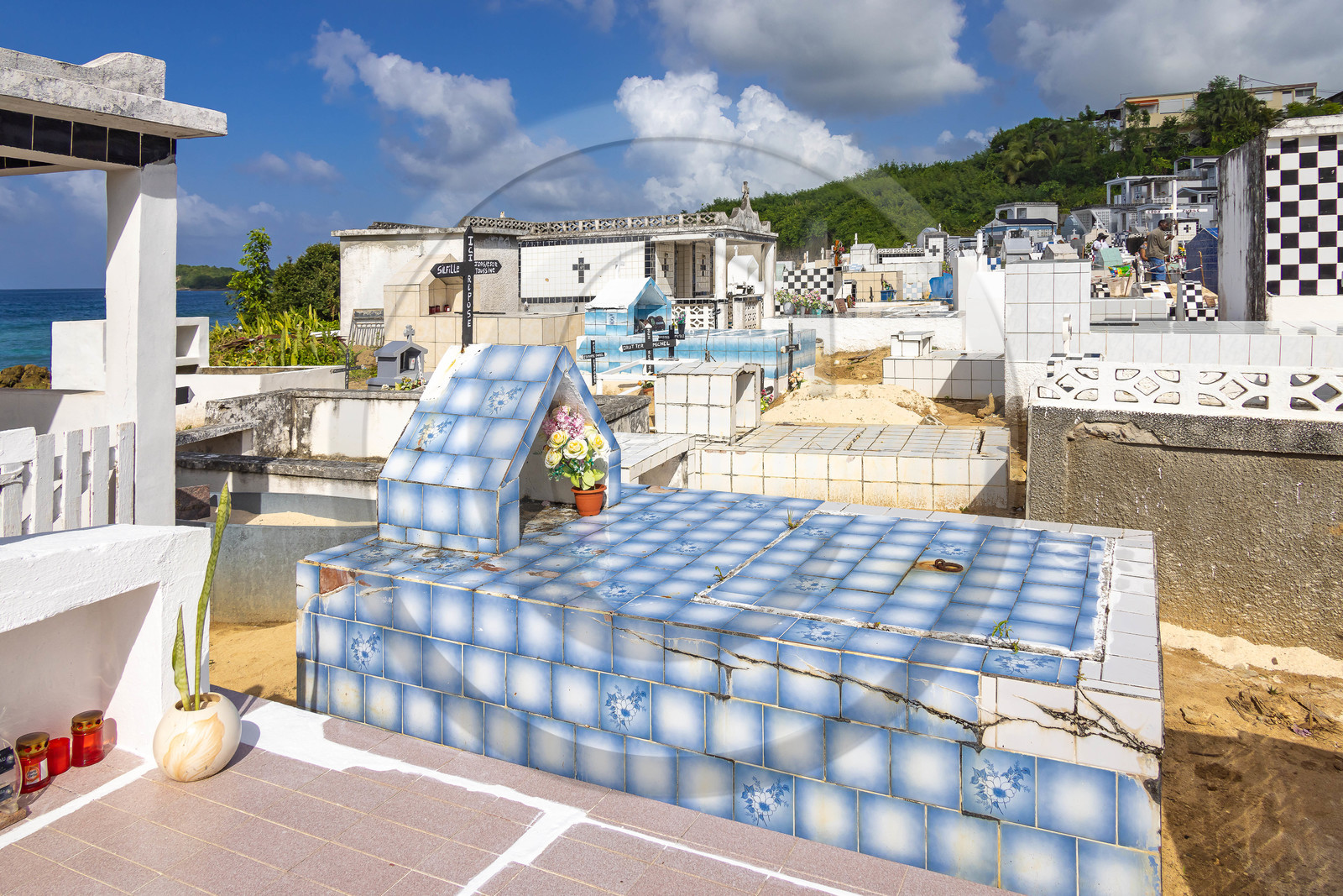 Guadeloupe, Anse Bertrand, cimetière