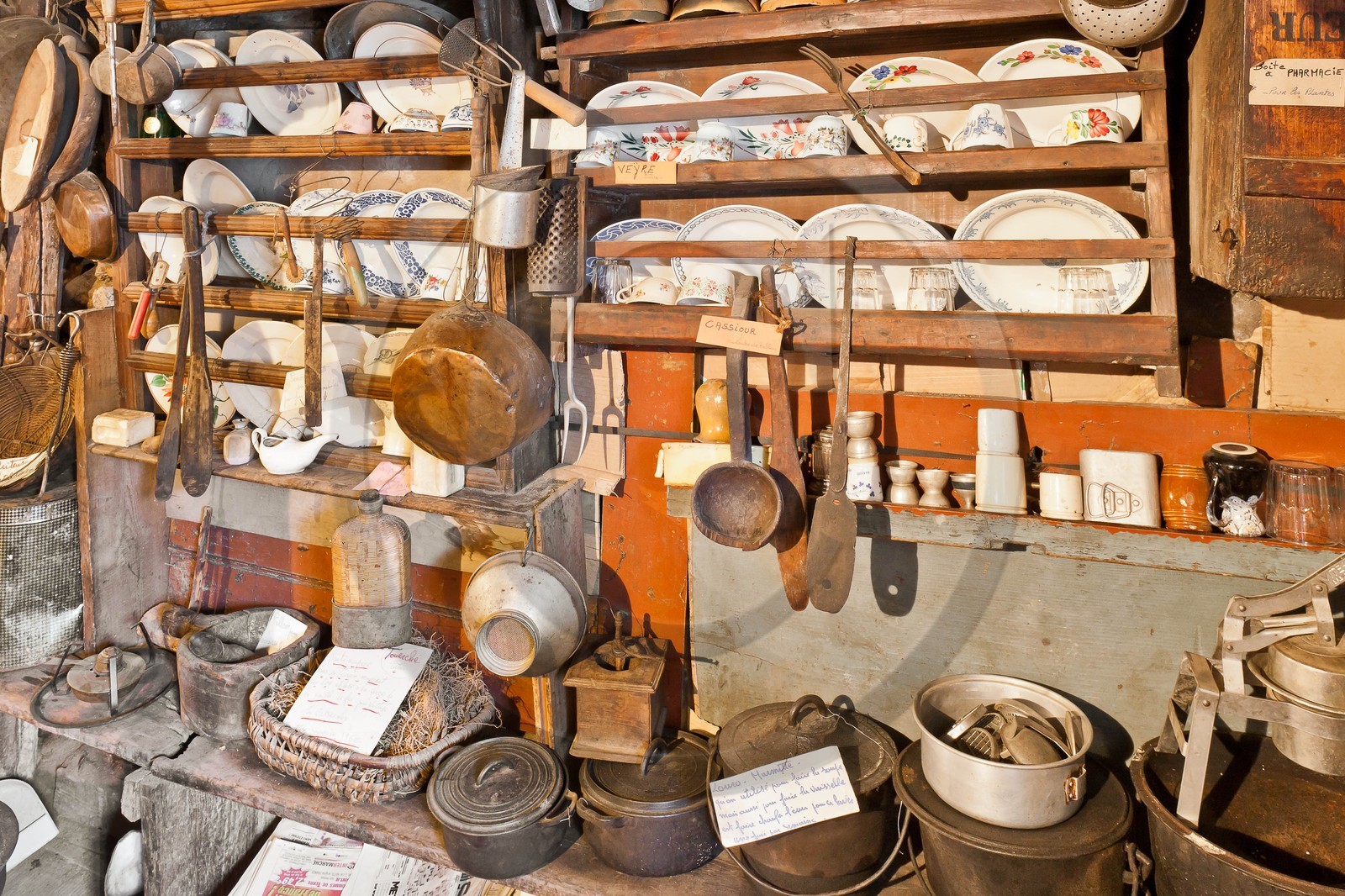 Saint-Véran, une des plus vieilles maisons du village, Musée de l'habitat et de la vie d'autrefois restée en état depuis 1976, dernier témoignage du passé