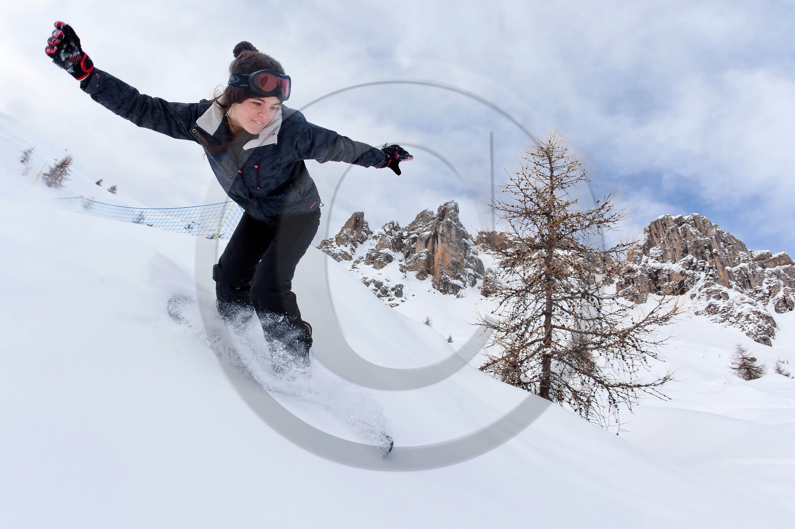 Pays de Serre-Ponçon, Réallon, snowboard, surf des neiges