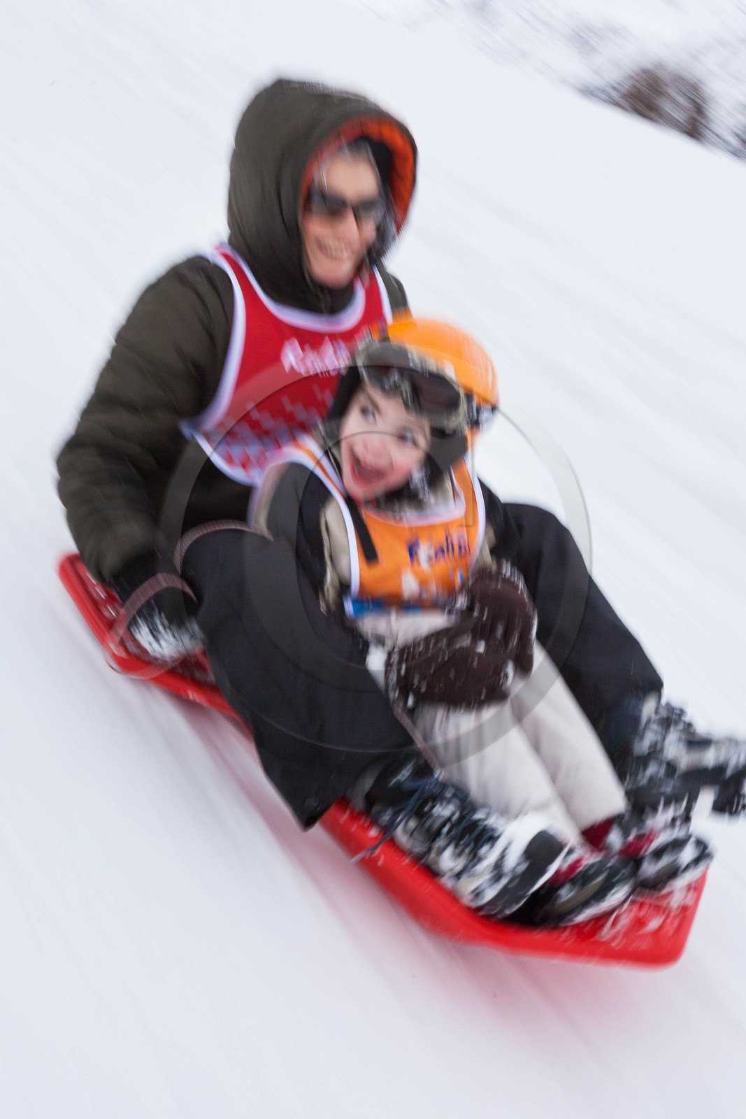 Pays de Serre-Ponçon, Réallon et La Ripaaa, piste de luge 100% naturelle
