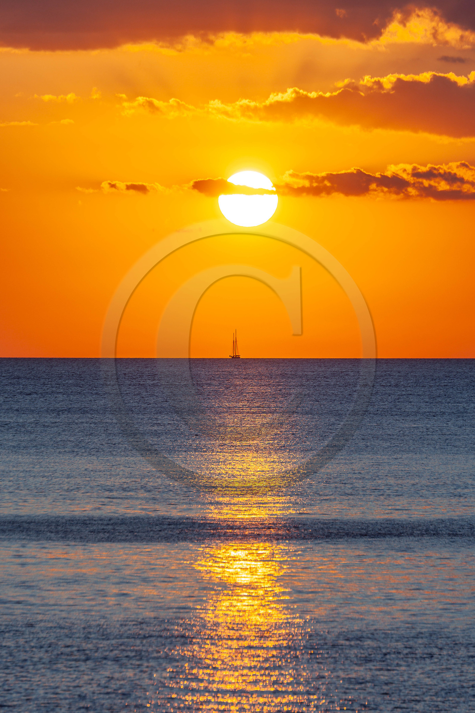 Coucher de soleil sur Bonifacio