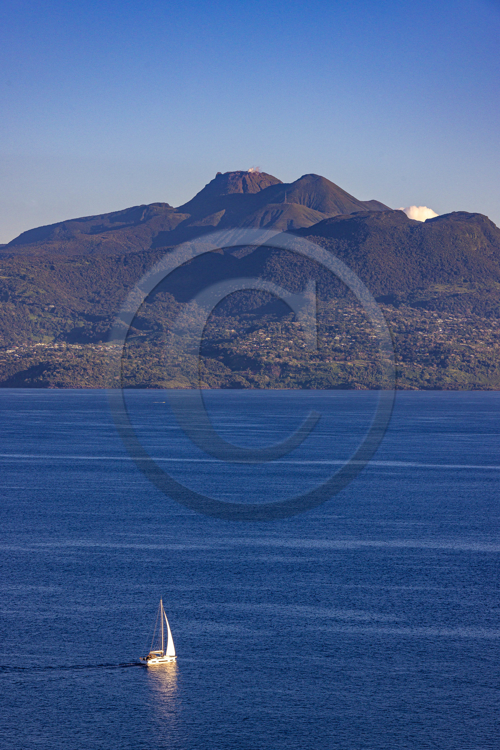 Navigation à voile en  Guadeloupe