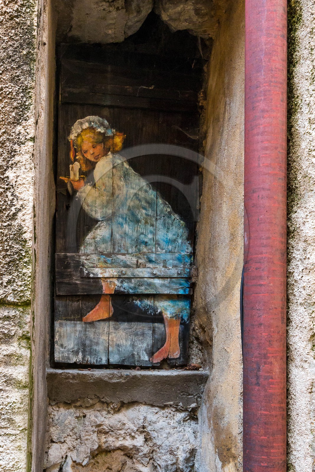 Vallée de la Tinée, Roubion, portes peintes