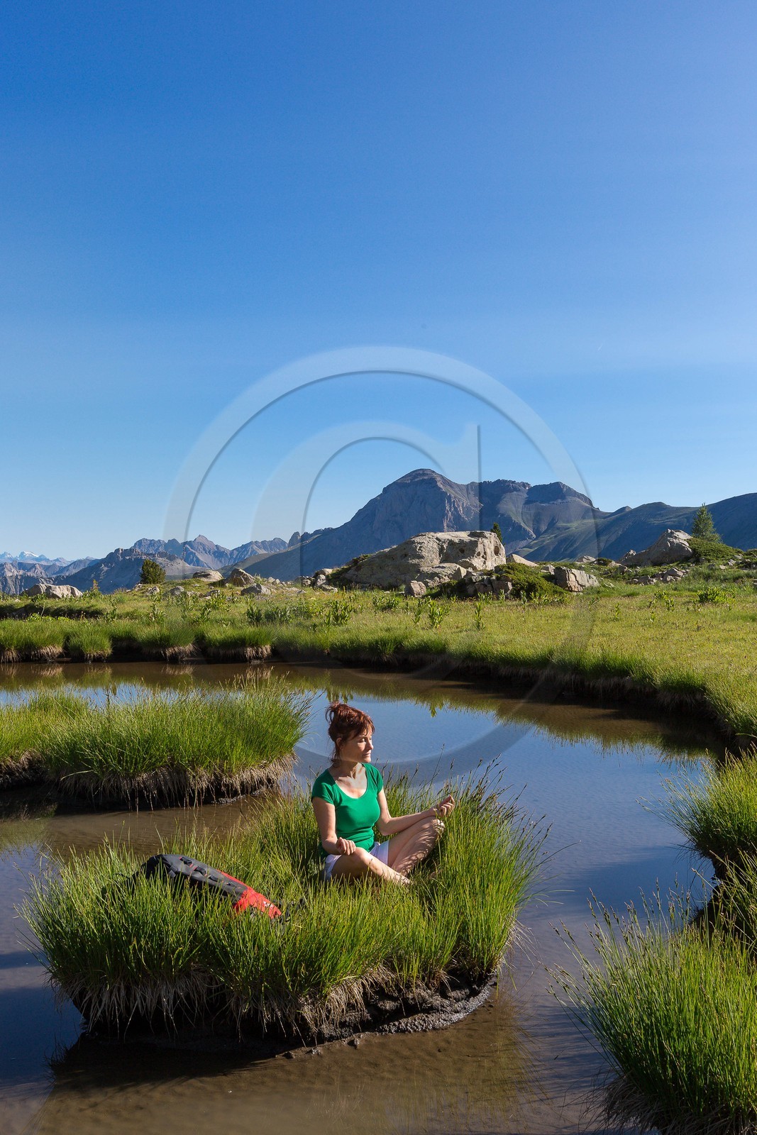 Vallon du Laverq, lac et tourbière Les Eaux-Tortes