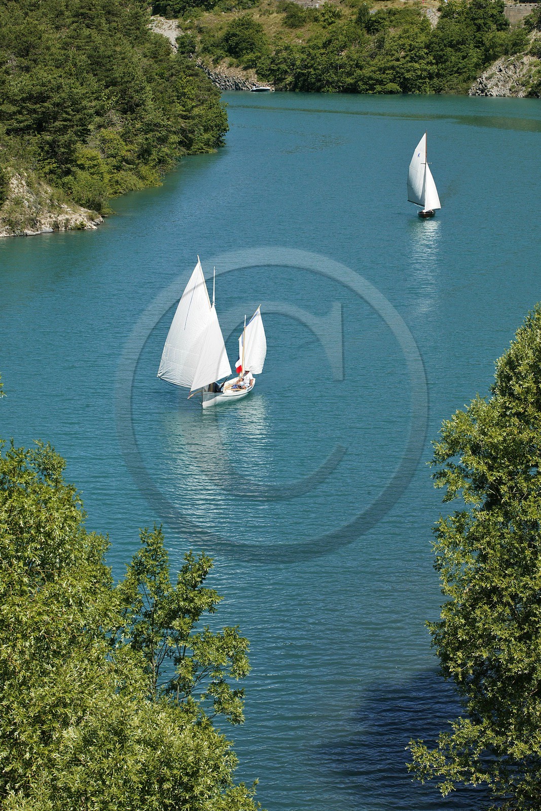 Lac de Serre-Ponçon, Rassemblement Vieux Gréements sur le Lac de Serre-Ponçon, , Rencontre de Voiles traditionnelles