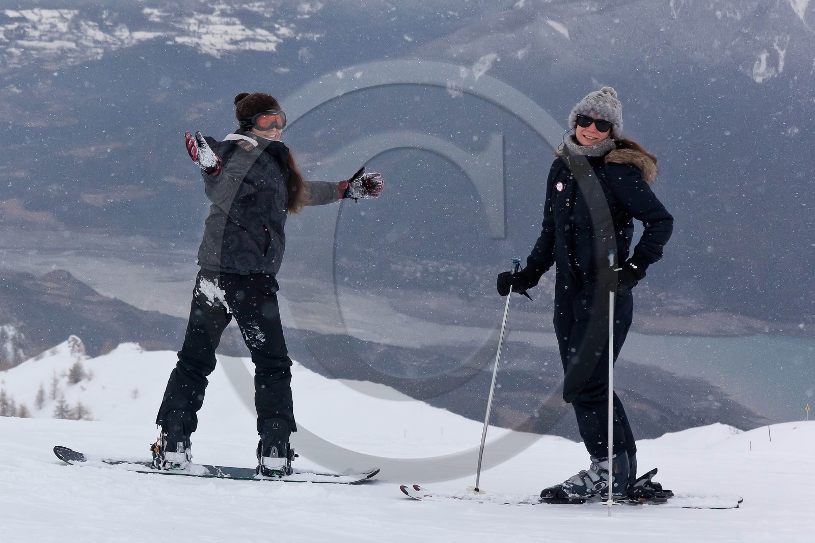 Pays de Serre-Ponçon, Réallon, snowboard, surf des neiges