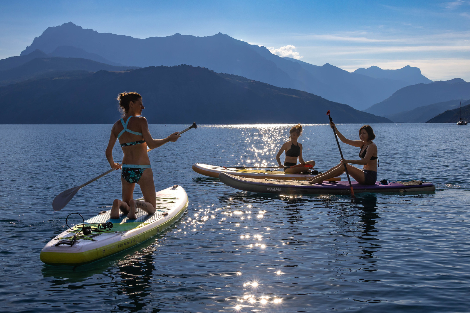 Yoga sur paddle, Serre-Ponçon Aloha