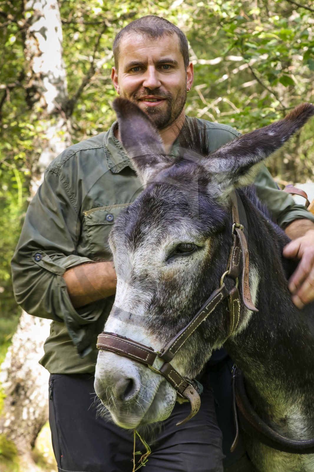 Yohann Masnada, accompagnateur ânier