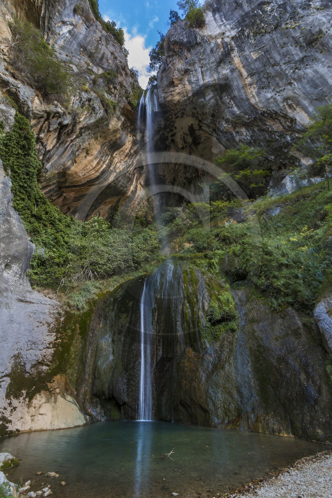 Gorges du Loup, cascade de Courmes