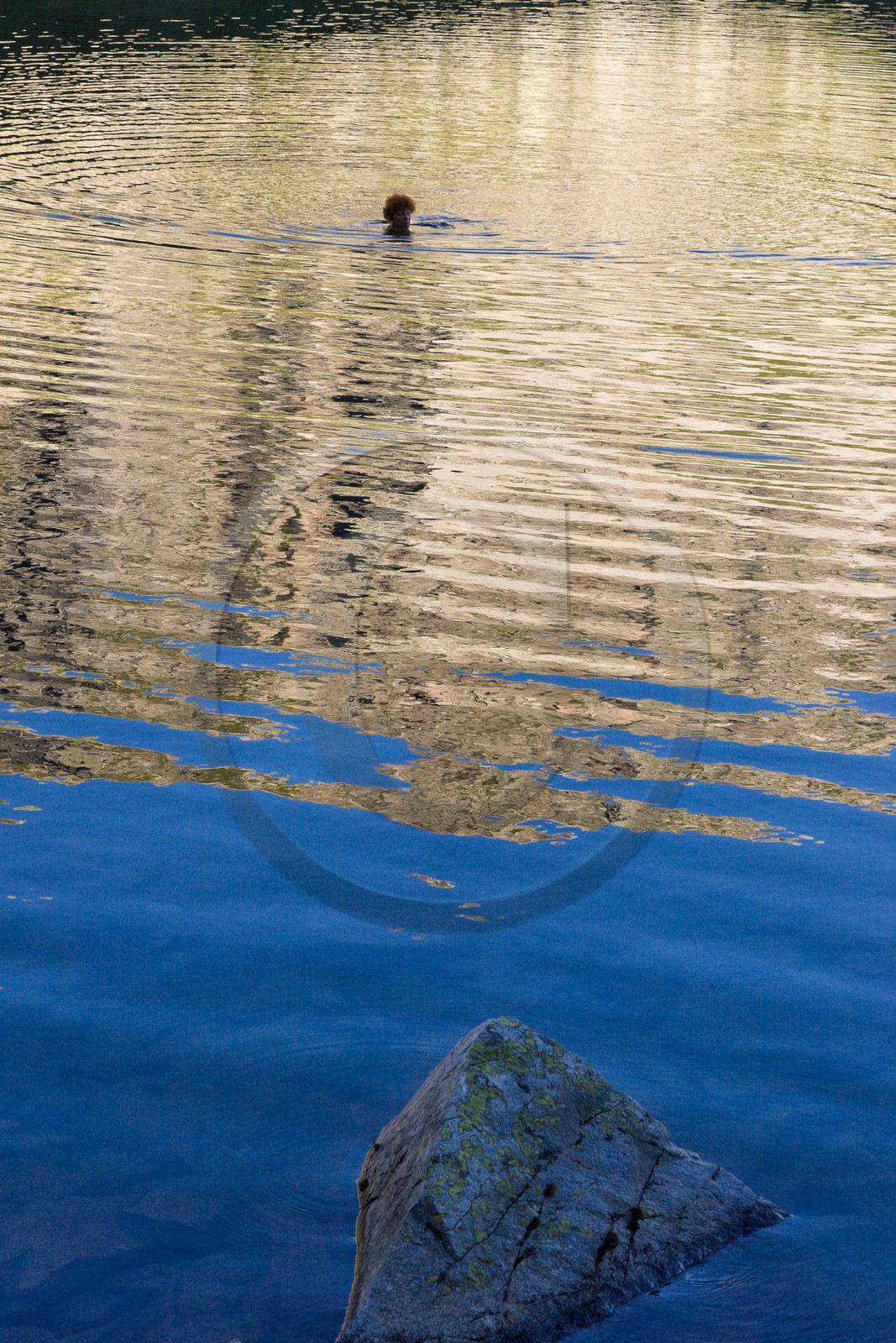 Baignade au lac de Cebeyras