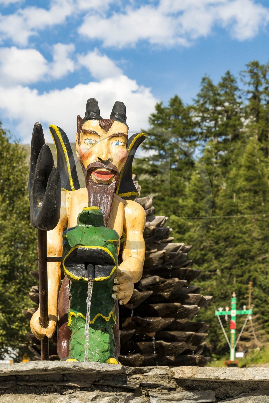 Bessans, fontaine Diable