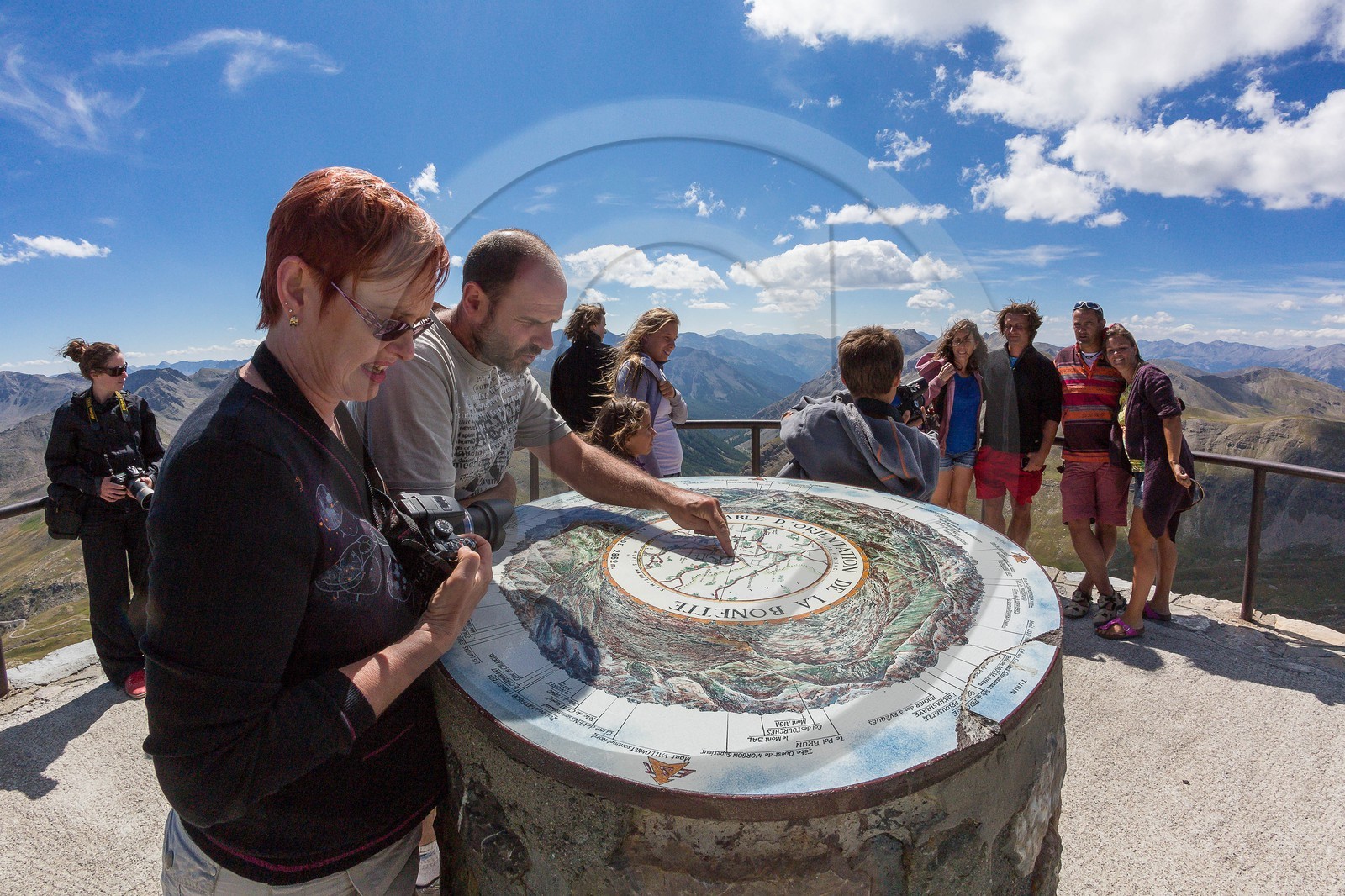 Jausiers, table d'orientation de la Bonette