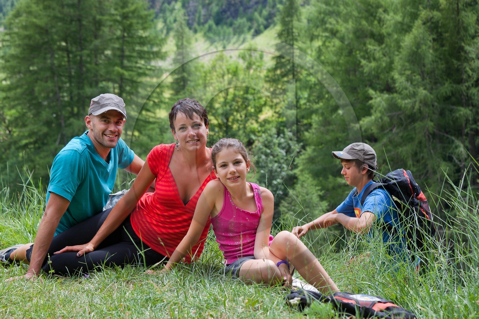 Randonnée famille montagne