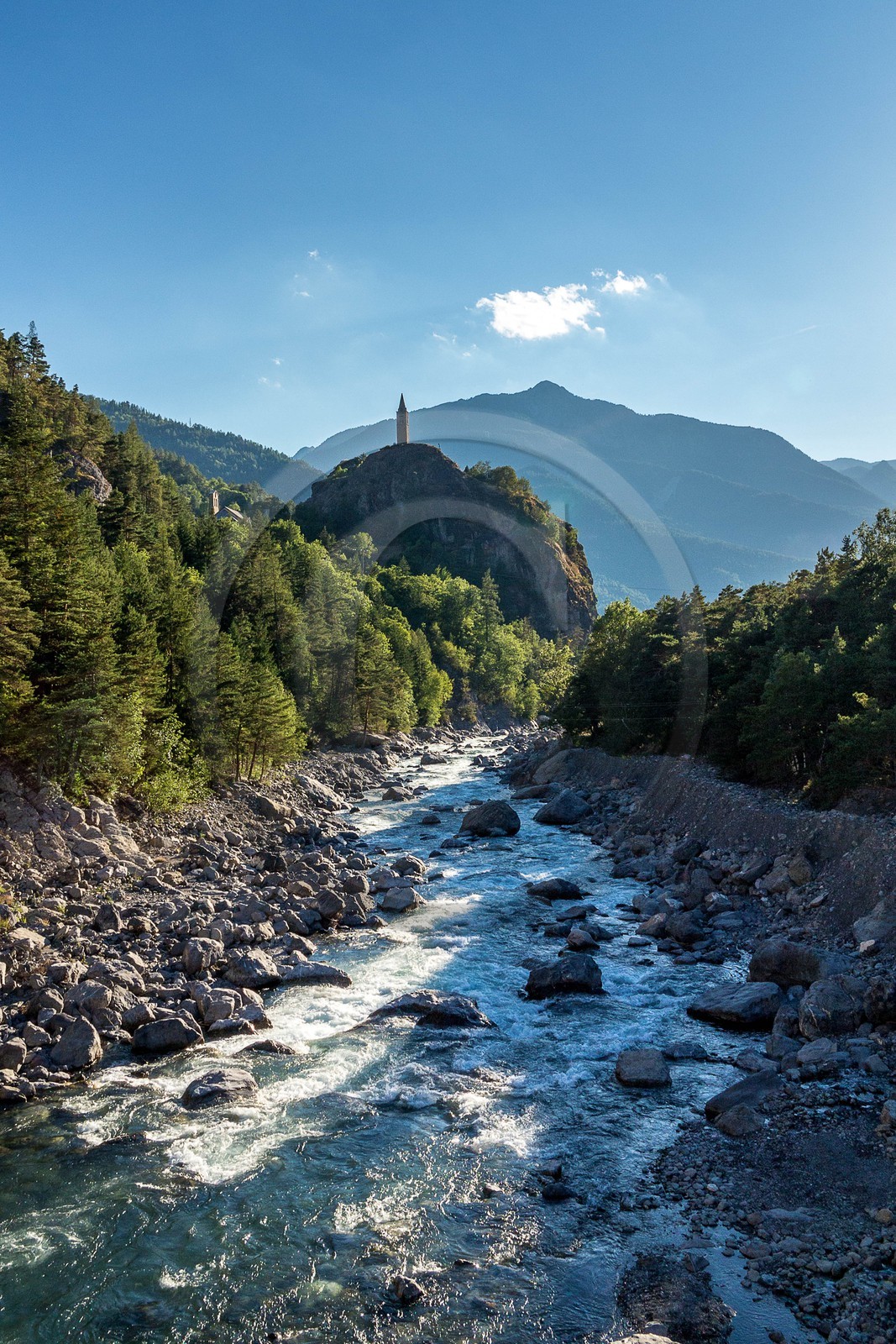 Rivière l'Ubaye à Méolans-Revel