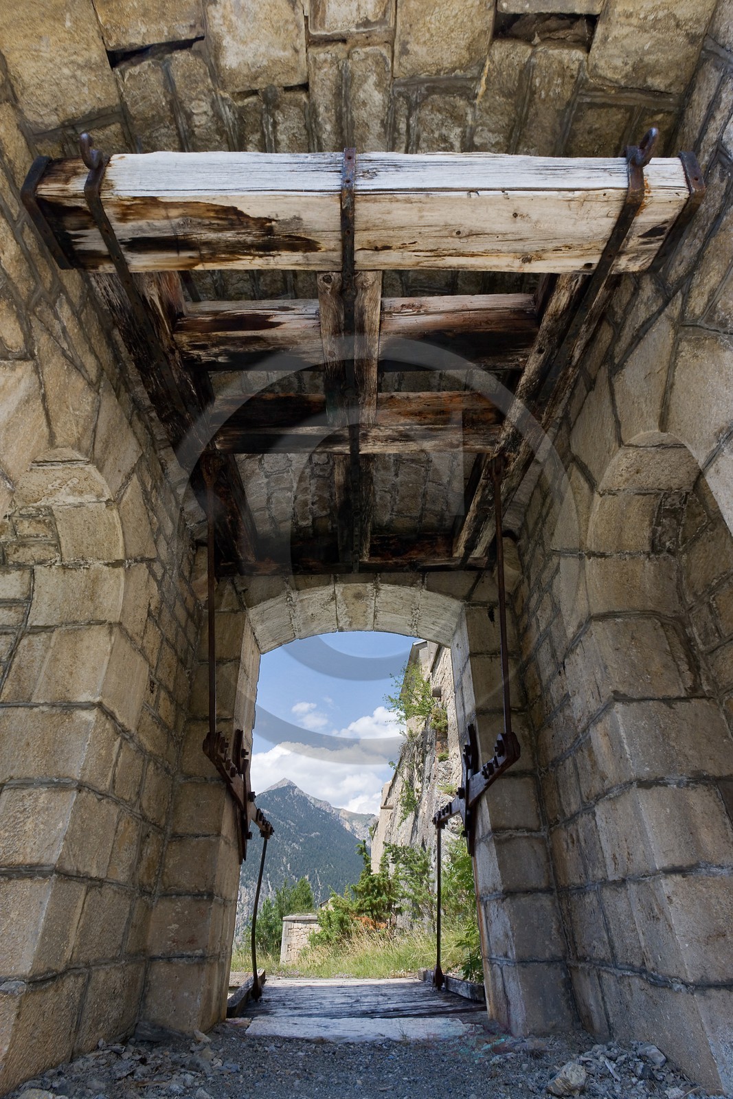 Briançon, Fort du Randouillet, pont levis