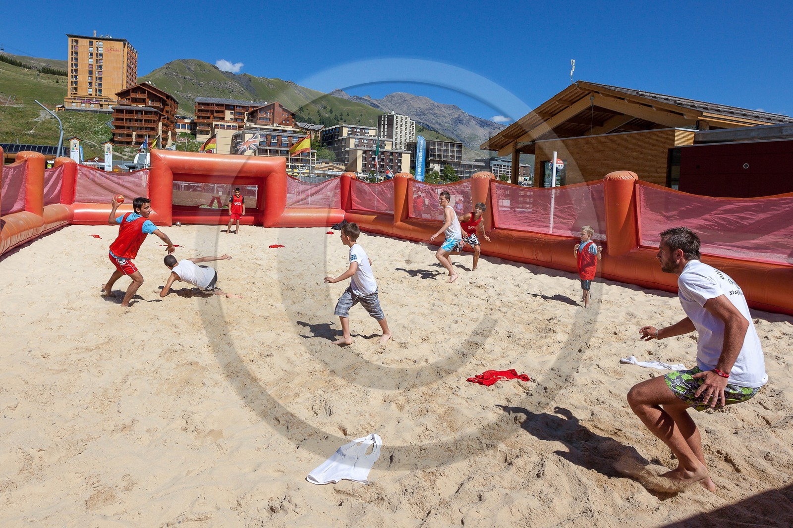 Orcières 1850, beach soccer,