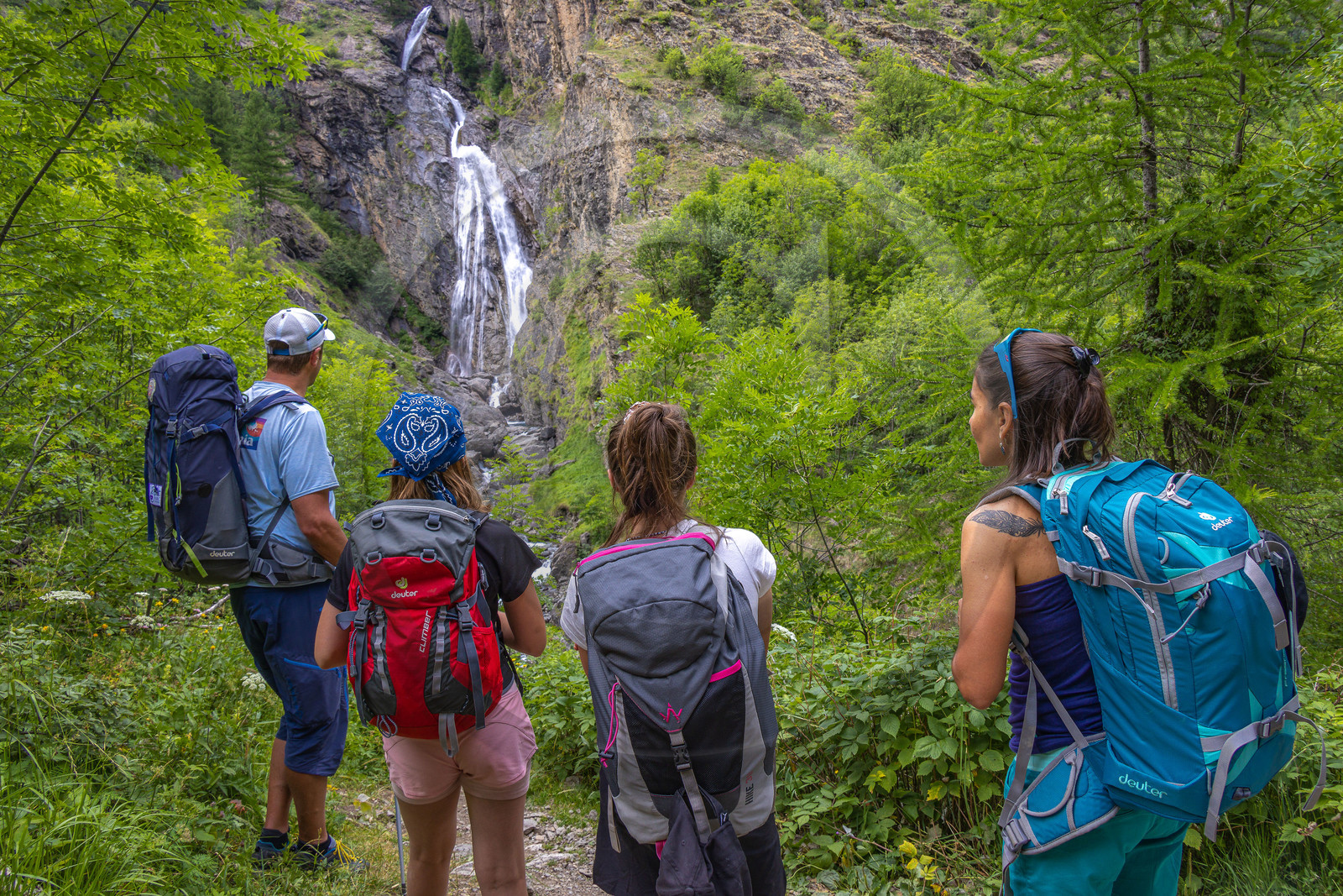 Vallée de Freissinières, cascade de Dormillouse