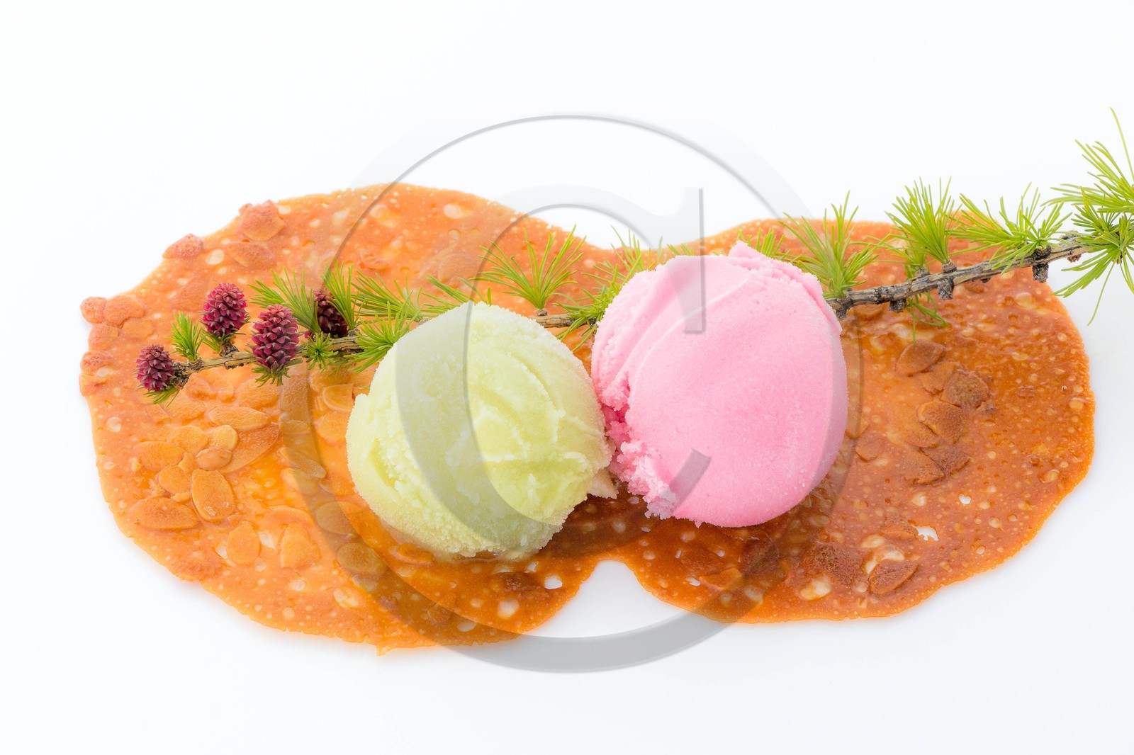 Duo de sorbet génépi et mélèze