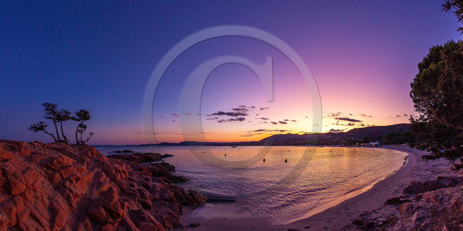 Porto-Vecchio, coucher de soleil sur les plages de Palombaggia