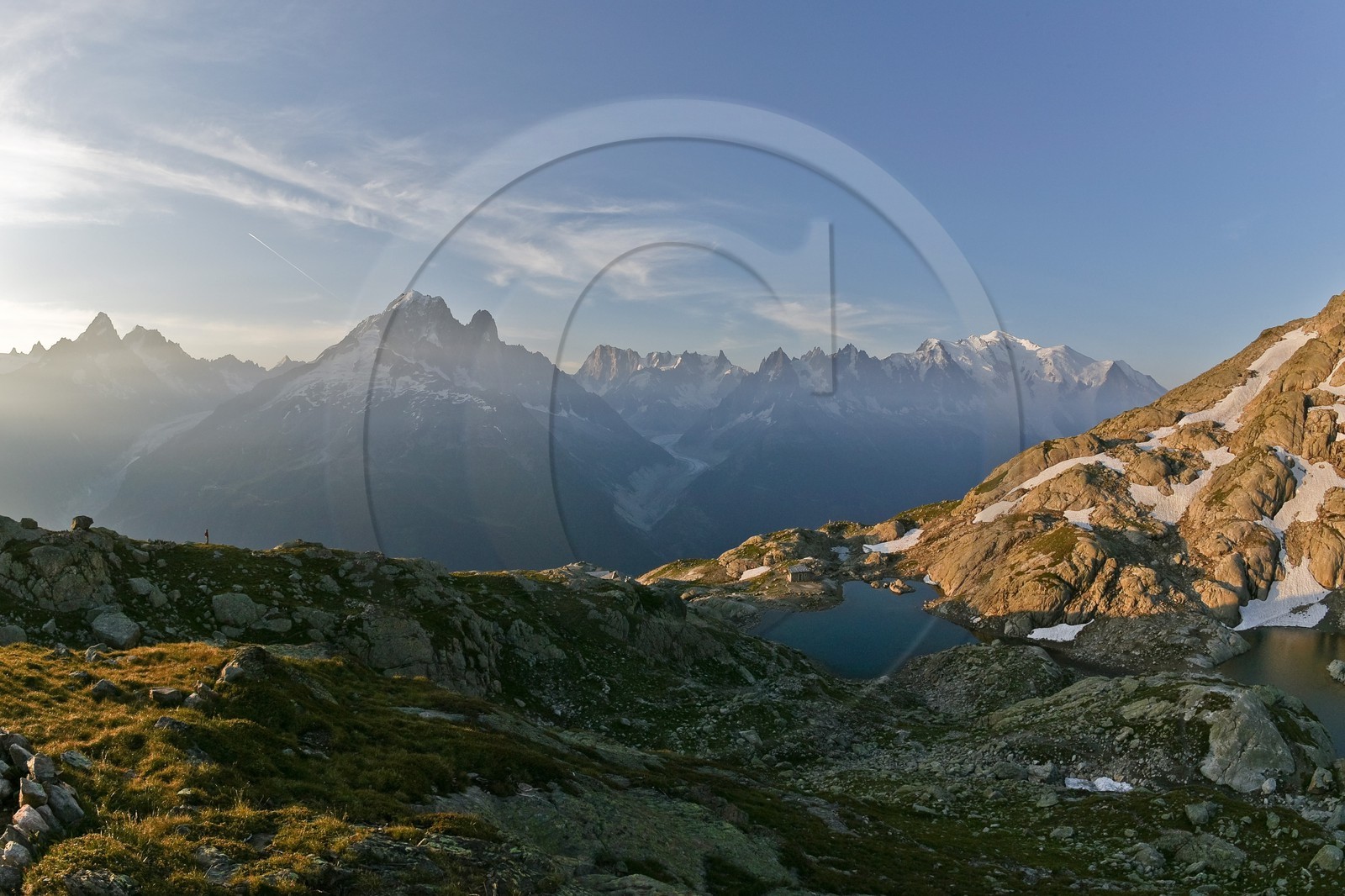 Lac Blanc et le massif du Mont-Blanc