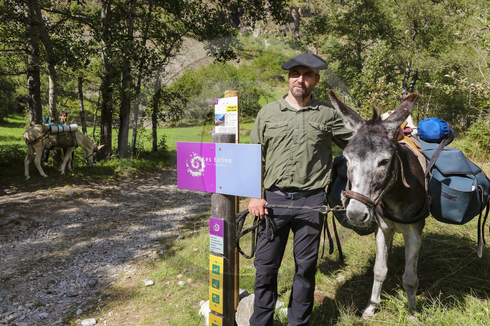 Yohann Masnada, accompagnateur ânier