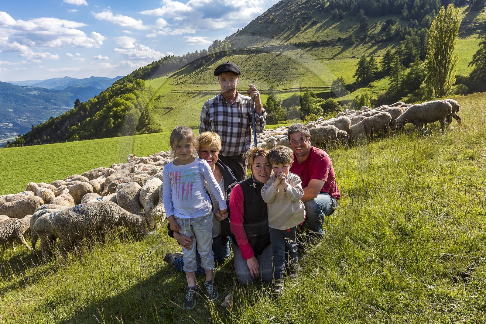 Ferme des Sonnailles, famille Pellissier