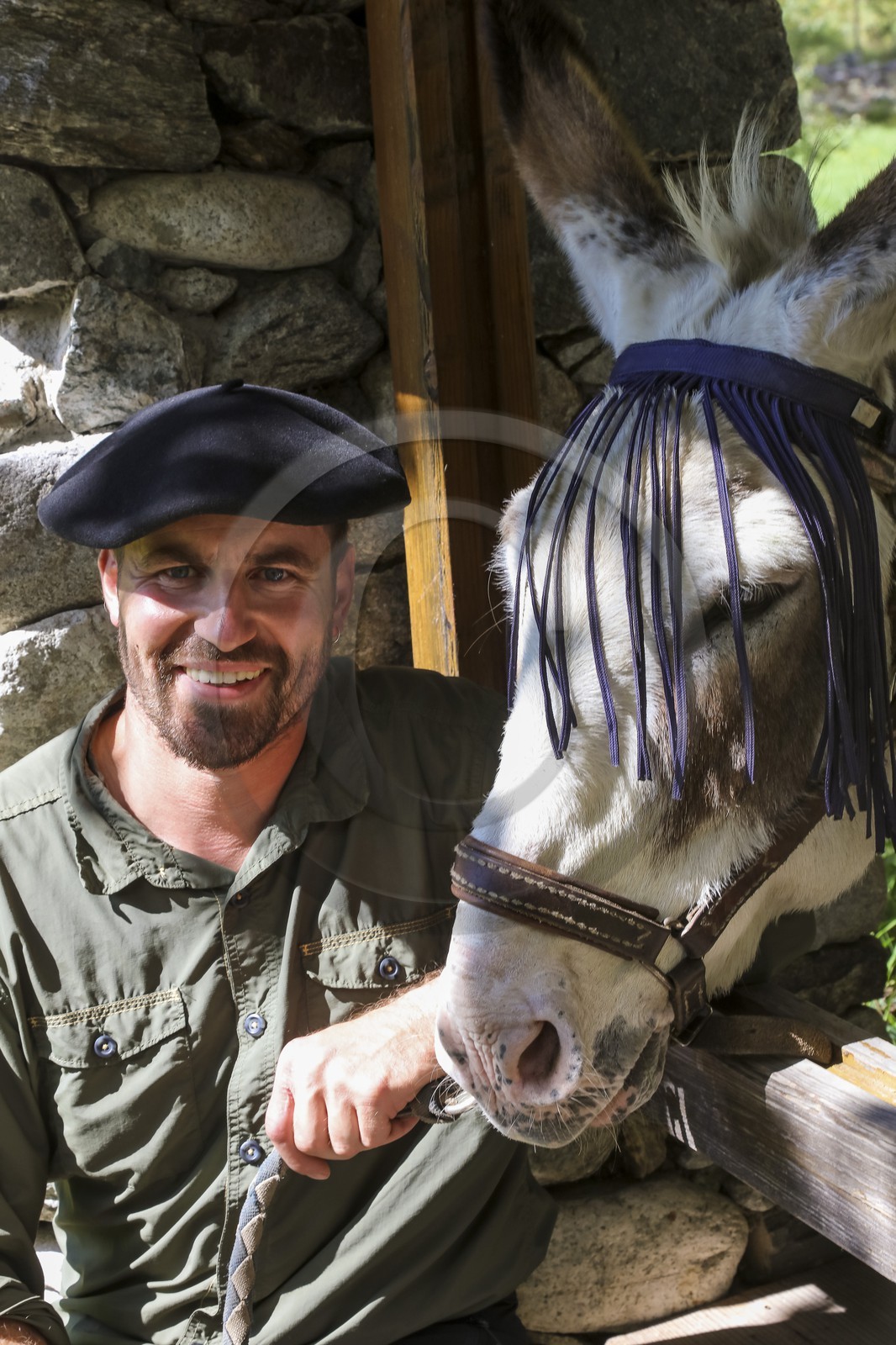 Yohann Masnada, accompagnateur ânier