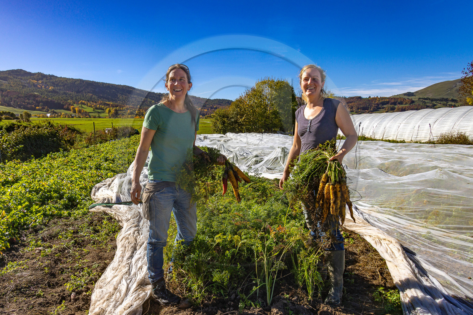 LéguMontagne, Sylvie Jaussaud et  Bertille Gieu, Maraîchères bio