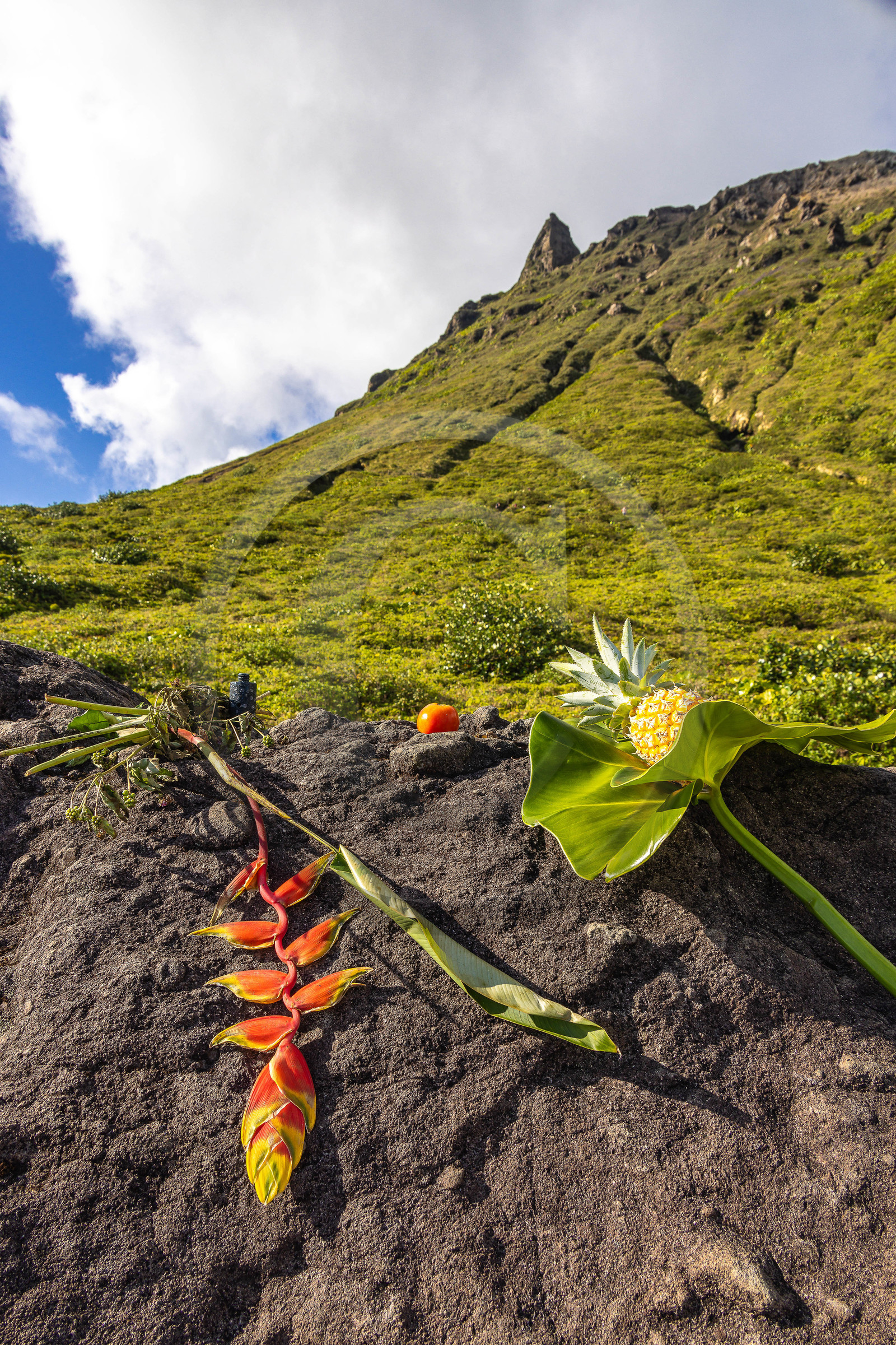 La Soufrière, volcan actif de la Guadeloupe