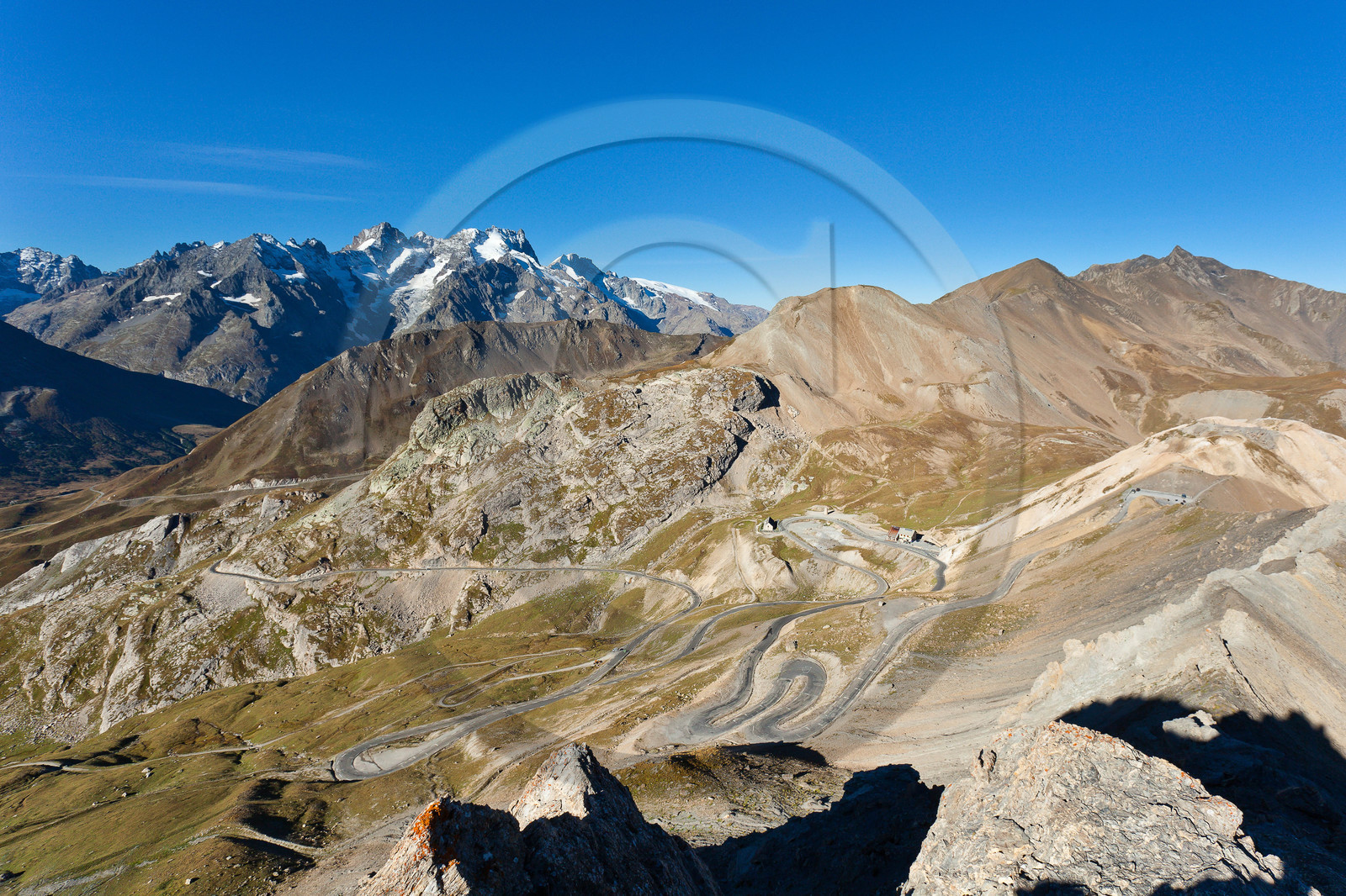 Col du Galibier, Col du Tour de France, altitude de 2 556 m.