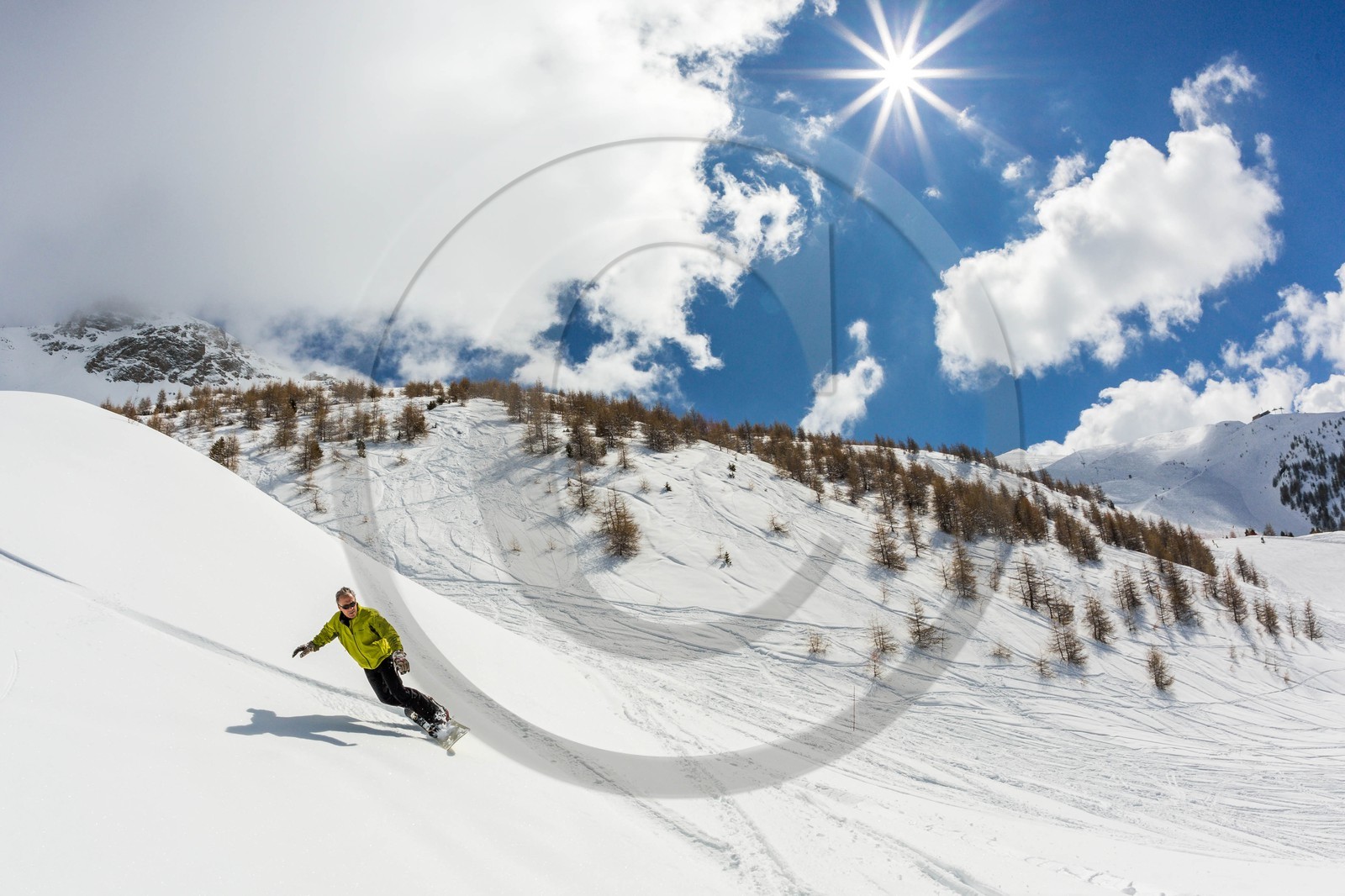 Les Orres, surf des neige