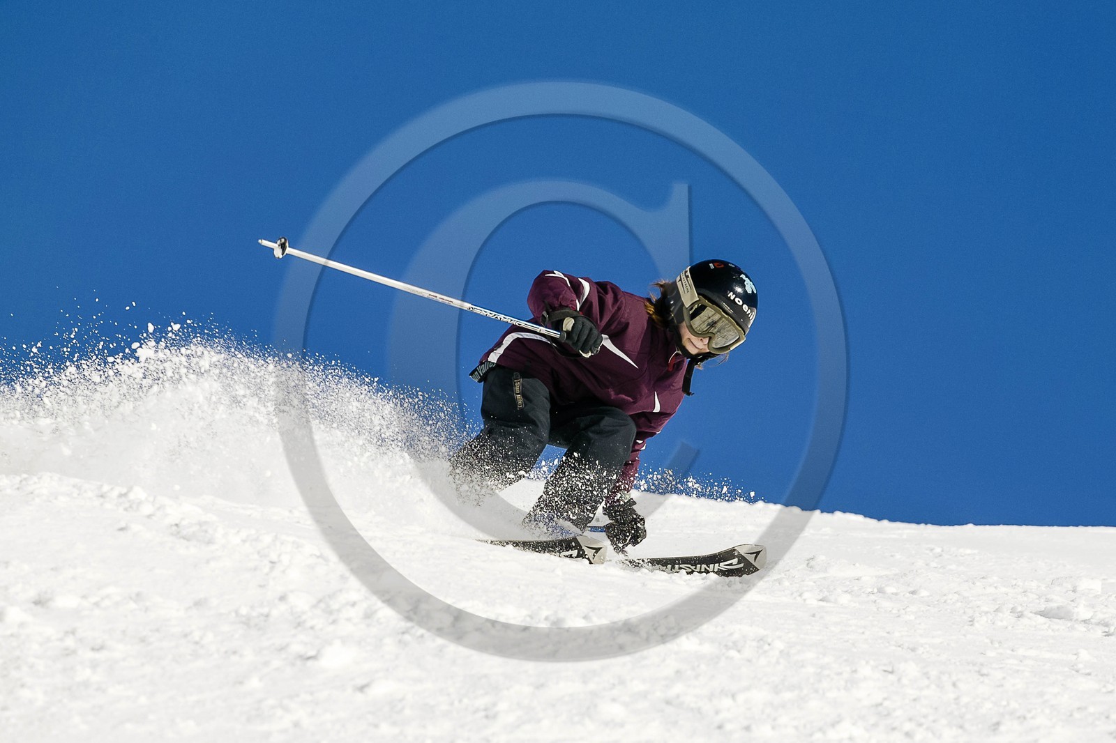 Ski enfant piste de ski