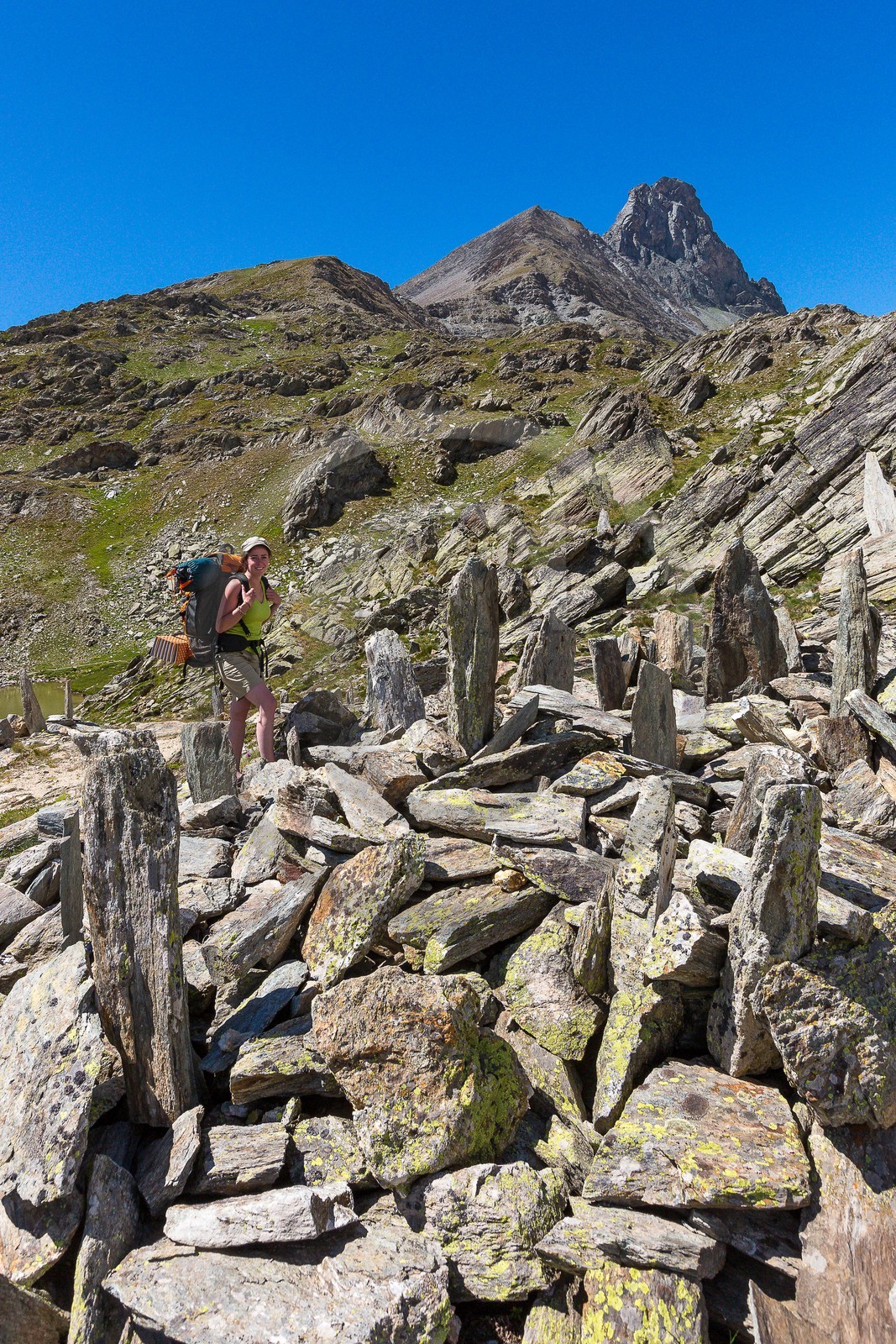 Cairns au col du Longet et la Tête des Toillies