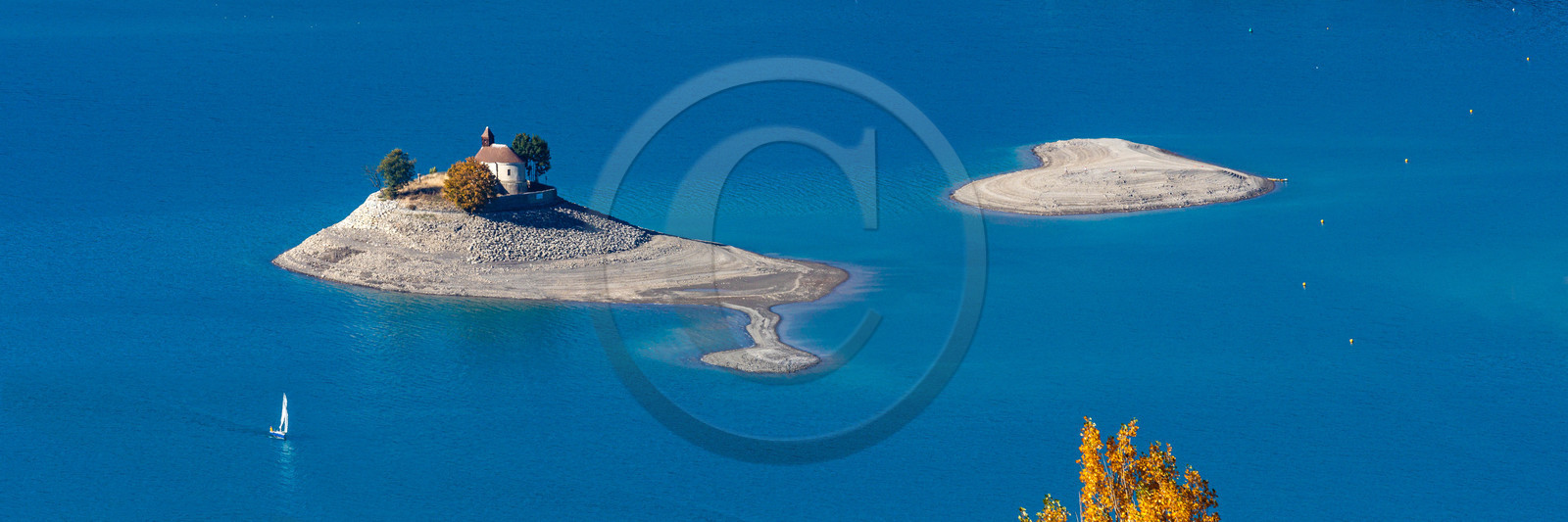 Lac de Serre-Ponçon, chapelle Saint-Michel