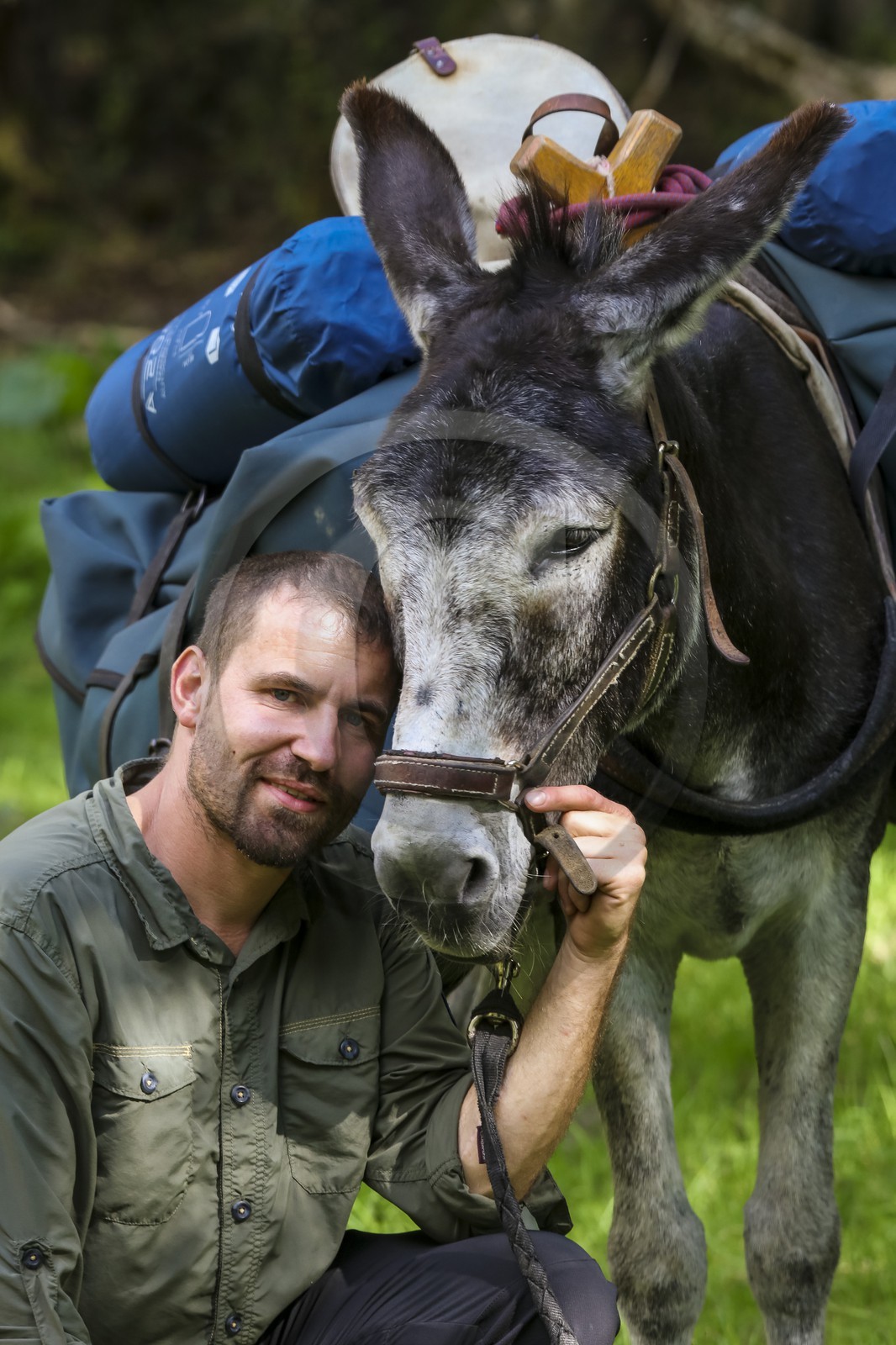 Yohann Masnada, accompagnateur ânier