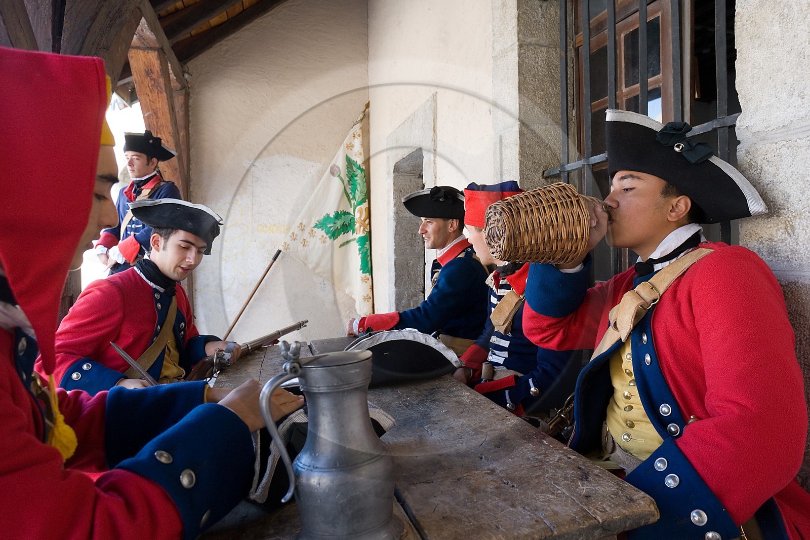 Briançon, l'association Les regiments du passé reconstituent la vie civile et militaire